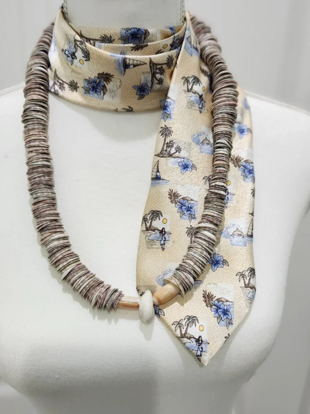 Neckwear and Tropical Shell Necklace, Reimagined for Today’s Trendy Look